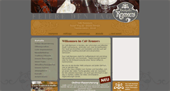 Desktop Screenshot of cafe-remmers.de
